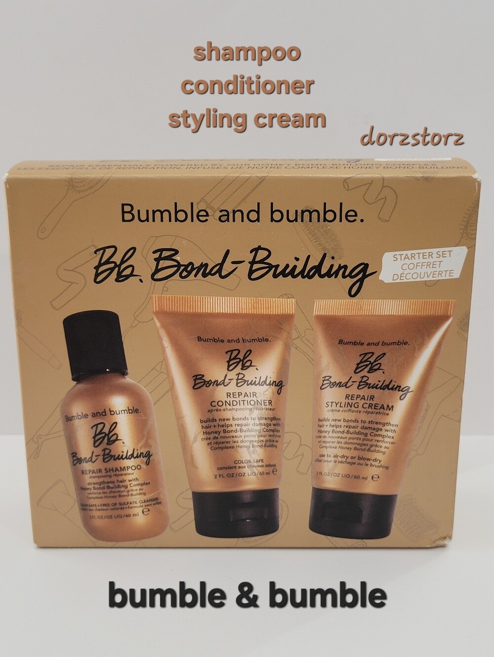 BUMBLE AND BUMBLE • Bond Building Starter Set • 3pc Hair Care • New in box